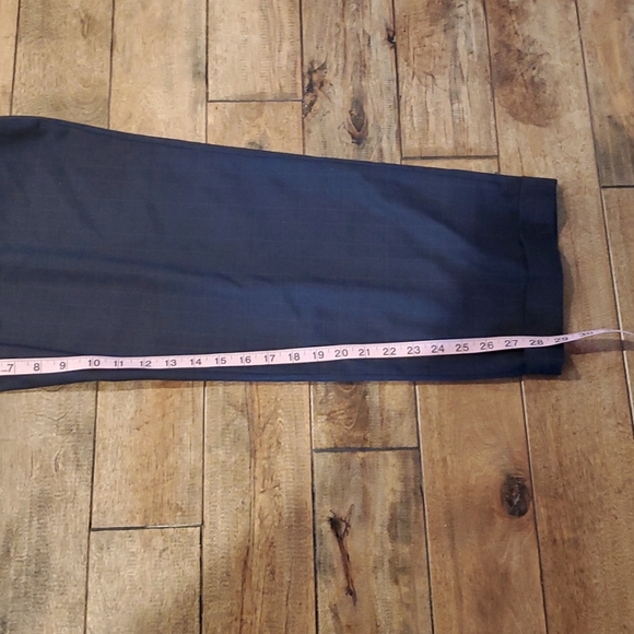 Men's Louis Raphael Rosso graph check dress pants with hidden extension 38x30 - Picture 7 of 9